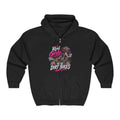 Dirt Bike Hoodie – "Real Girls Ride Dirt Bikes" Full-Zip Zip-Up Sweatshirt