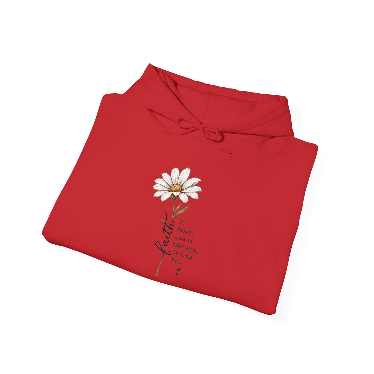 Daisy Comfort Hoodie — 'don't be the same be better' Minimal Floral Pullover