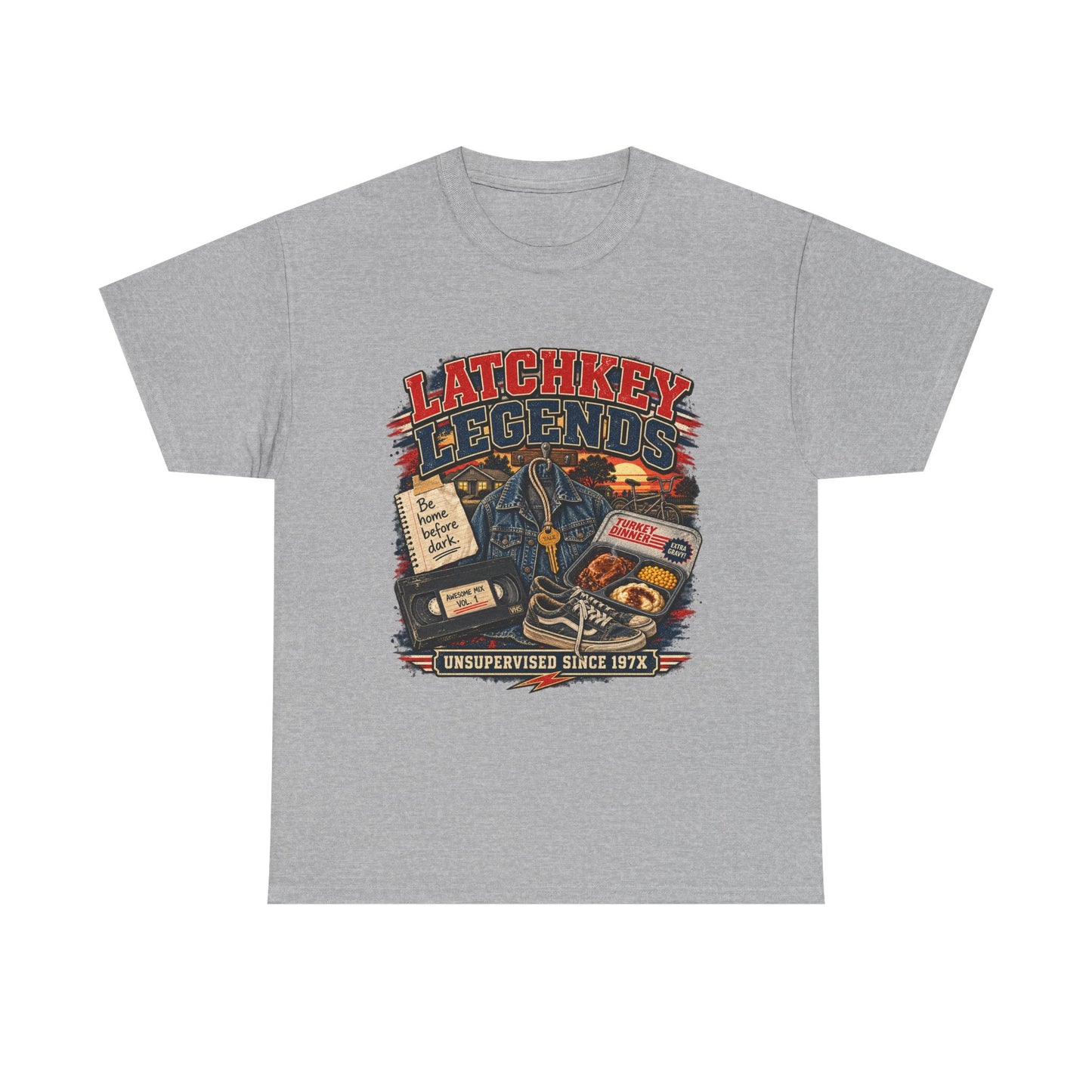 Latchkey Legends T‑Shirt – Vintage 'Unsupervised Since 19??' Retro Kids of the 80s Tee