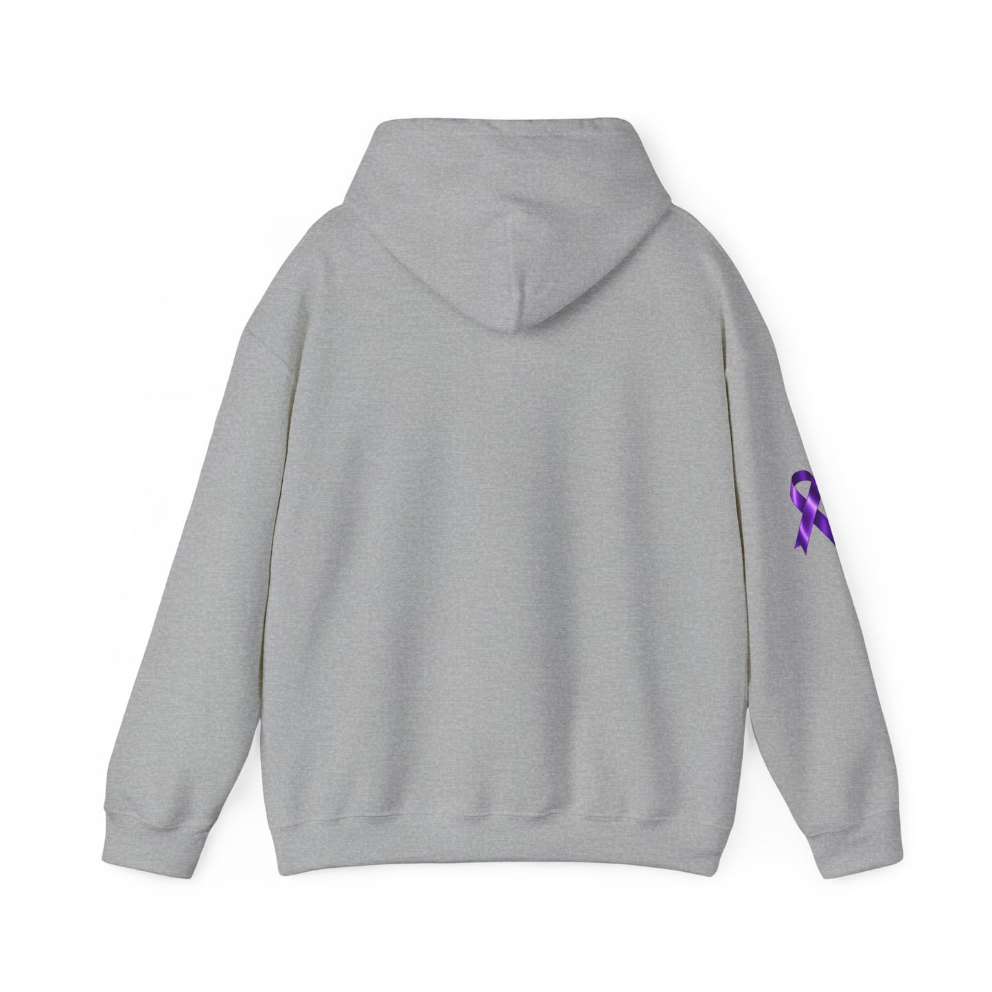 Pancreatic Cancer Awareness Hoodie – Purple Ribbon Floral Support Sweatshirt