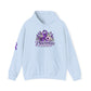 Pancreatic Cancer Awareness Hoodie – Purple Ribbon Floral Support Sweatshirt