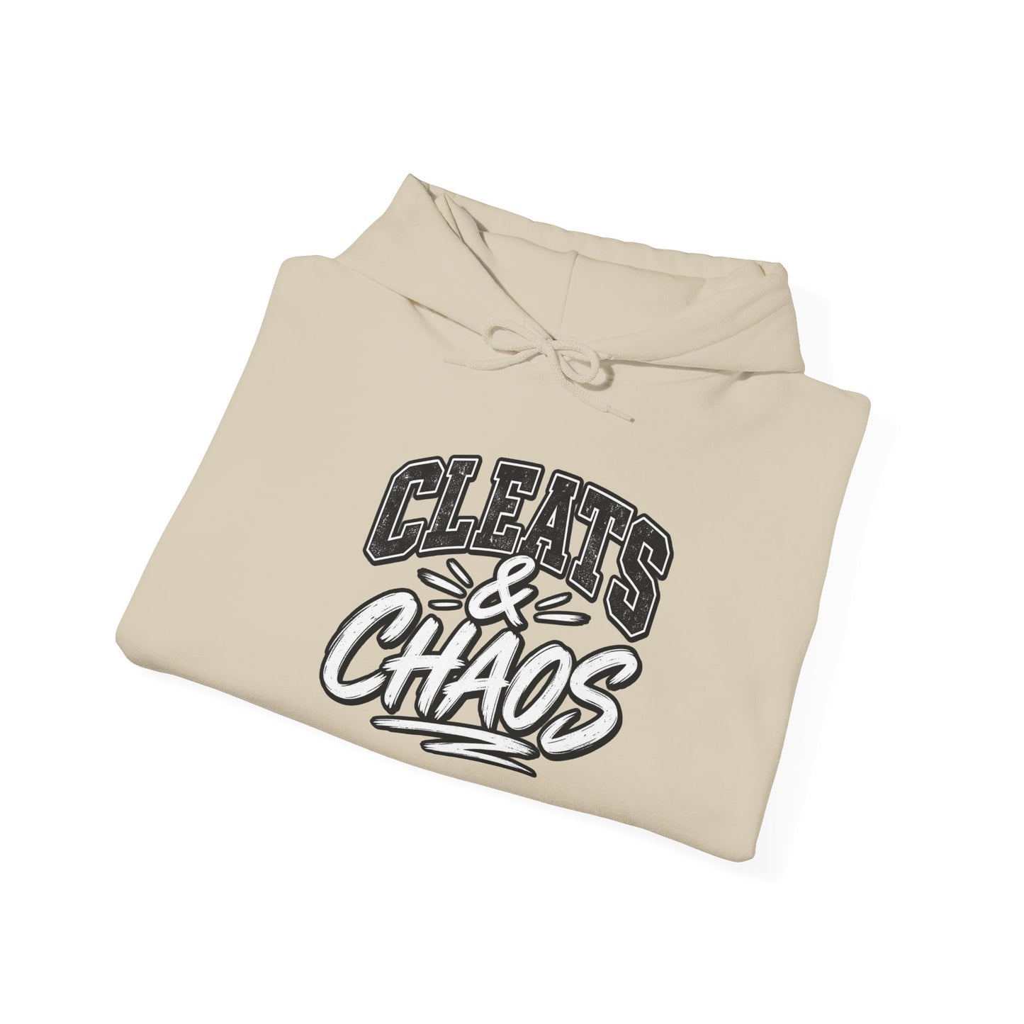 Cleats & Chaos Hoodie — Graphic Athletic Football Sweatshirt
