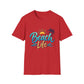 Beach Life T‑Shirt — Retro Sun & Palm Vacation Tee