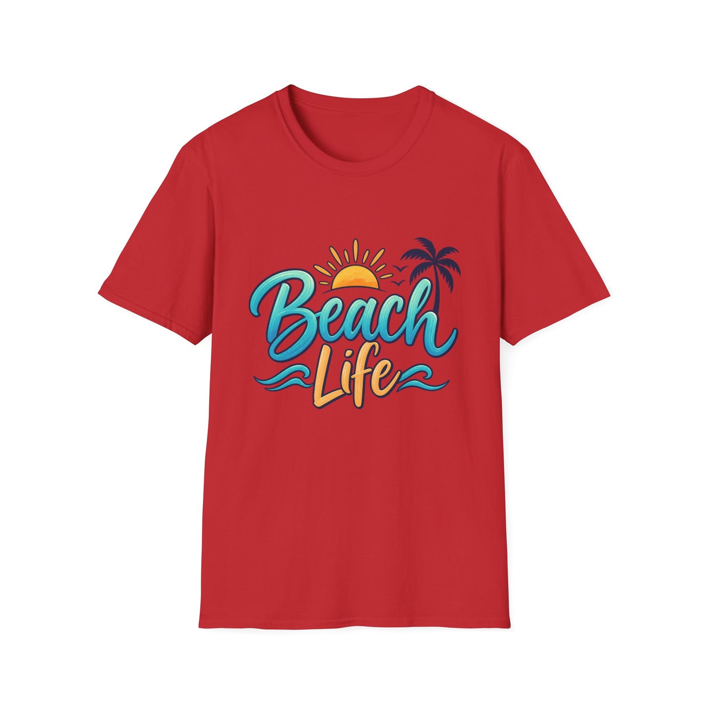 Beach Life T‑Shirt — Retro Sun & Palm Vacation Tee