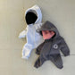 Baby jumpsuit cartoon hooded baby clothes