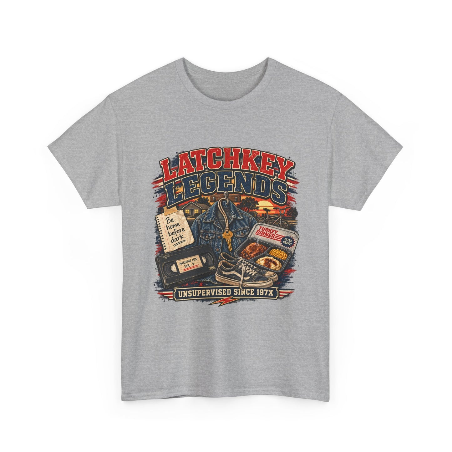 Latchkey Legends T‑Shirt – Vintage 'Unsupervised Since 19??' Retro Kids of the 80s Tee