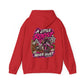Racer Girl Motorcycle Hoodie — "Real Girls Let 'Er Eat" / "A Little Roost Never Hurt"
