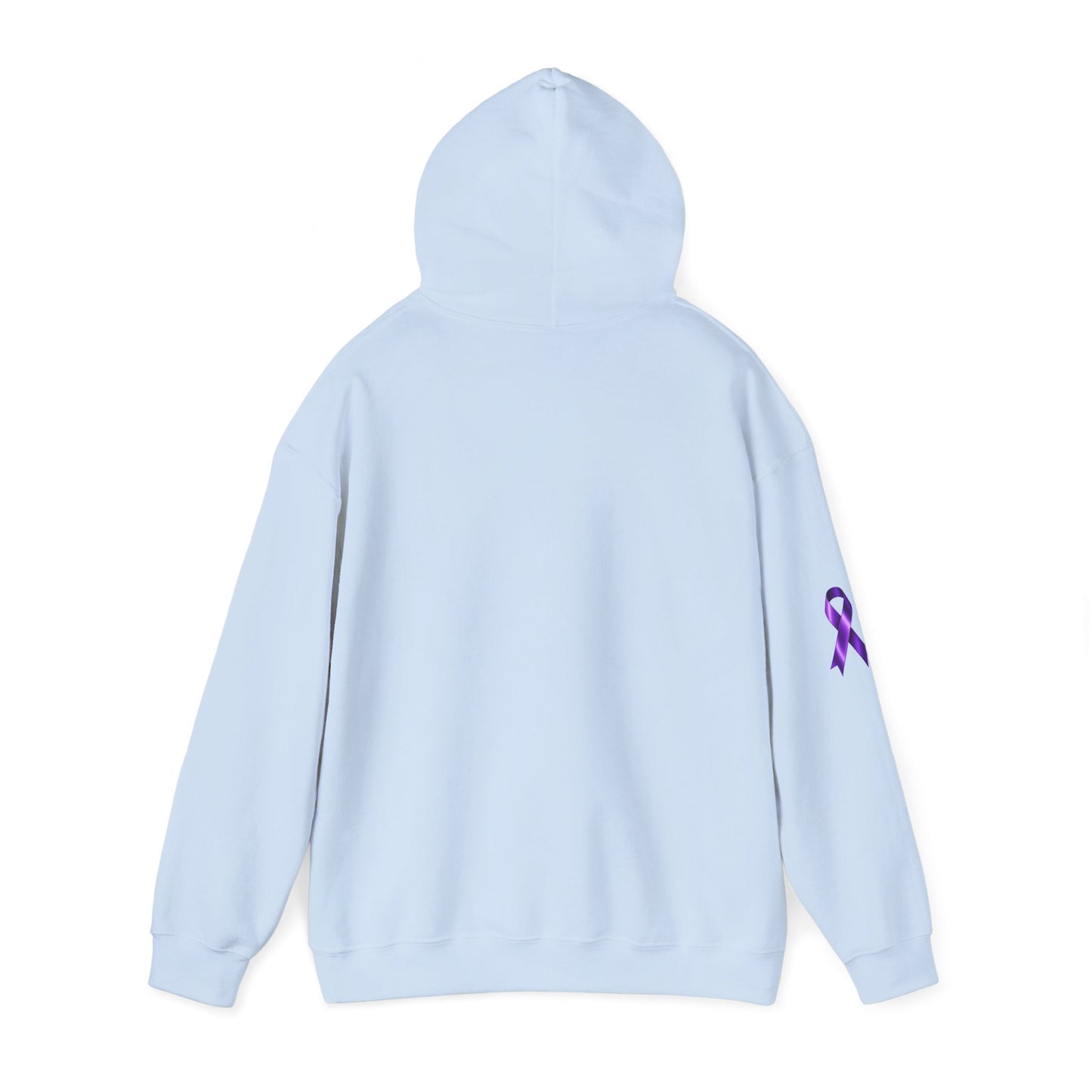 Pancreatic Cancer Awareness Hoodie – Purple Ribbon Floral Support Sweatshirt