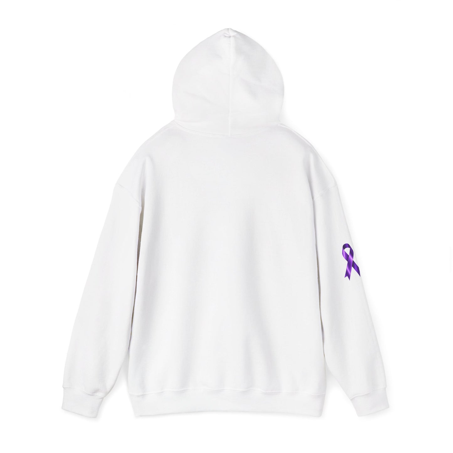 Pancreatic Cancer Awareness Hoodie – Purple Ribbon Floral Support Sweatshirt