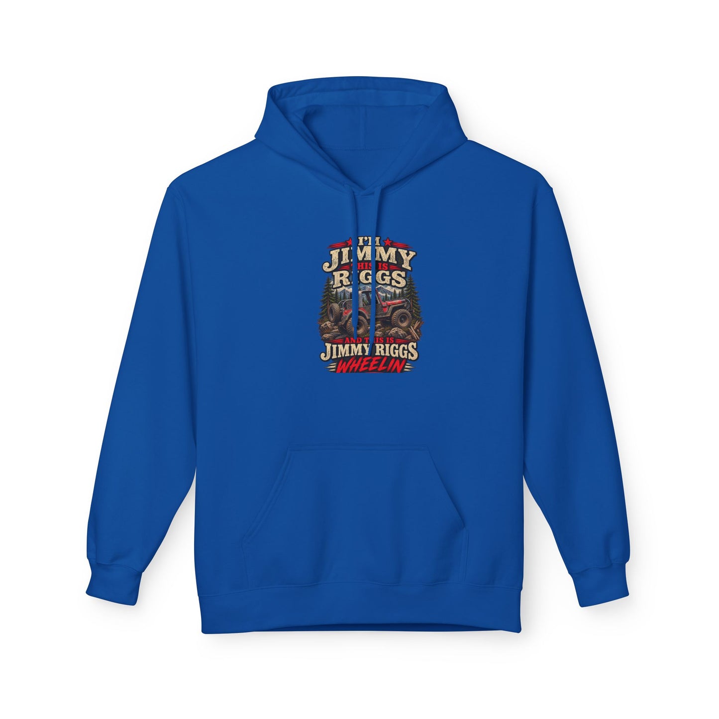 Hoodie — 'Built on the Backroads' Jimmy Riggs Vintage Truck Graphic