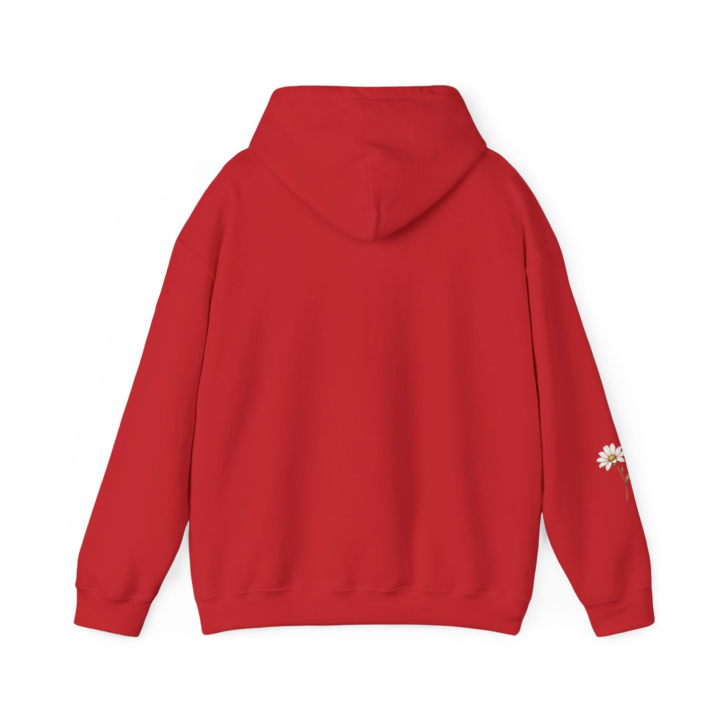 Daisy Comfort Hoodie — 'don't be the same be better' Minimal Floral Pullover