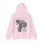 Women’s Motocross Hoodie – “Real Girls Let ‘Er Eat / A Little Dirt Never Hurt” Dirt Bike Pullover