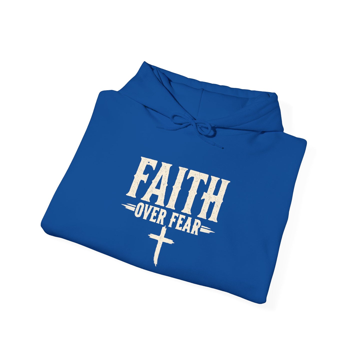 Faith Over Fear Hoodie — "Walk by Faith" Christian Pullover
