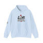 Soccer Love Hoodie – 'Love Soccer' Heart & Ball Graphic Hooded Sweatshirt