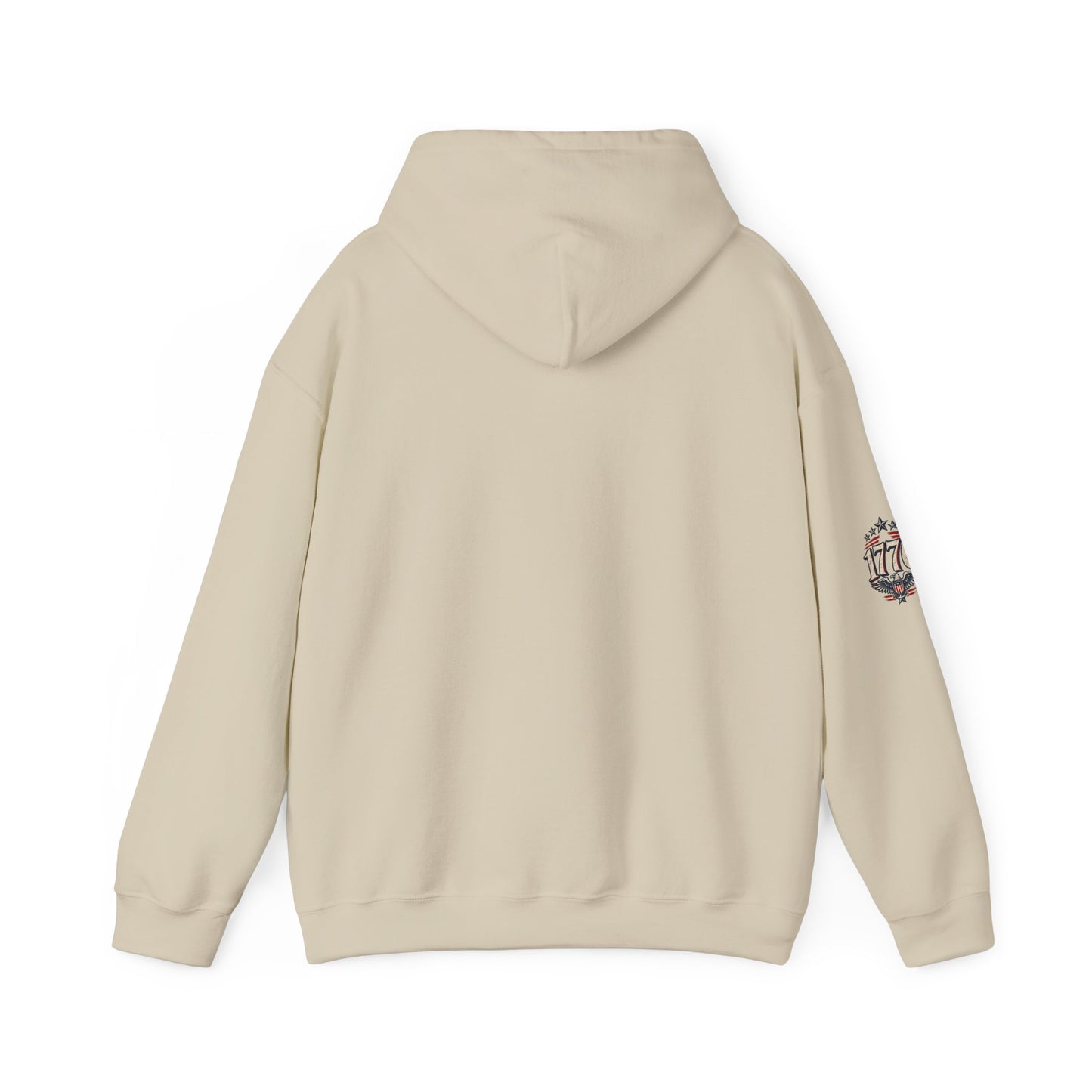 Patriotic 'Land of the Free' Eagle Hoodie – American Flag Veteran Tribute