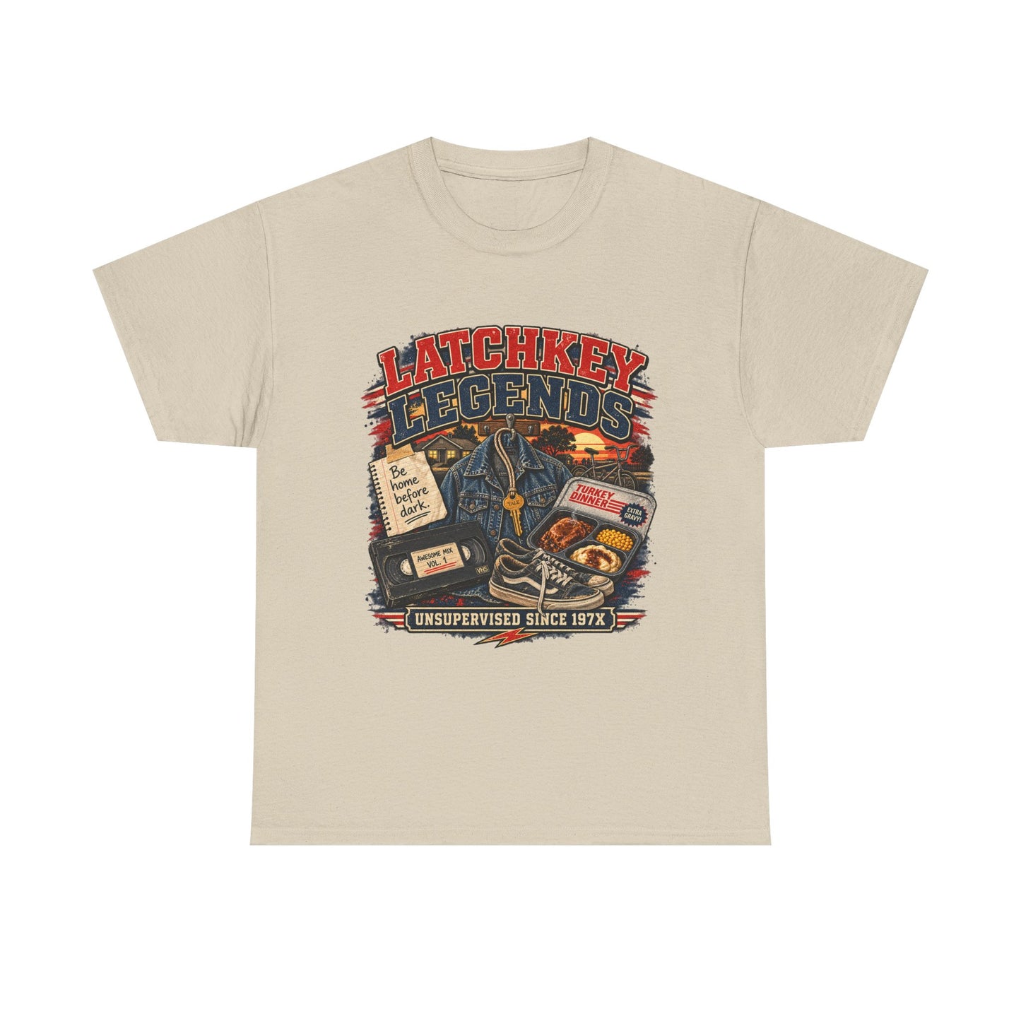 Latchkey Legends T‑Shirt – Vintage 'Unsupervised Since 19??' Retro Kids of the 80s Tee