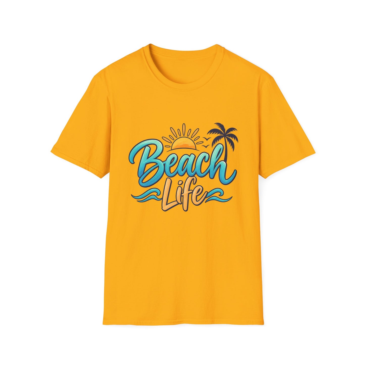 Beach Life T‑Shirt — Retro Sun & Palm Vacation Tee