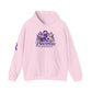 Pancreatic Cancer Awareness Hoodie – Purple Ribbon Floral Support Sweatshirt