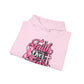 Faith Over Fear Hoodie — Pink Ribbon Breast Cancer Awareness Philippians 4:13 Hooded Sweatshirt