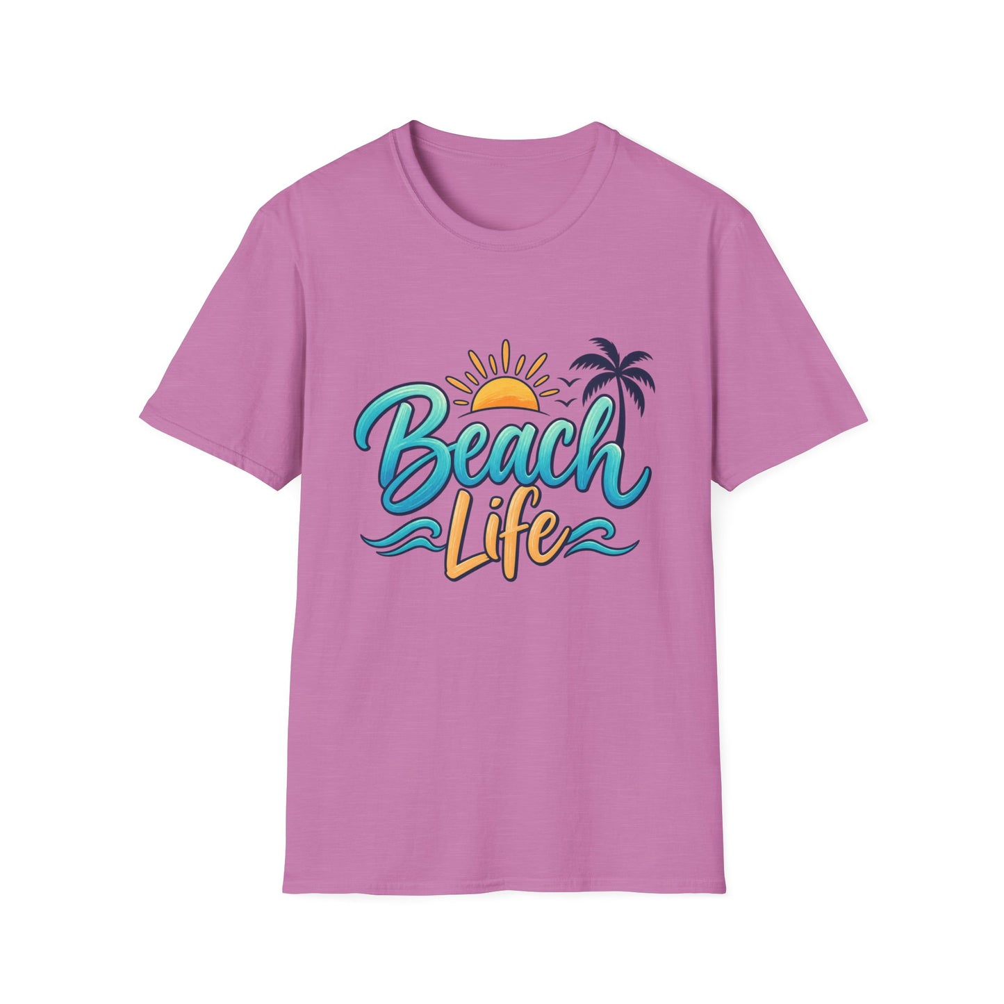 Beach Life T‑Shirt — Retro Sun & Palm Vacation Tee