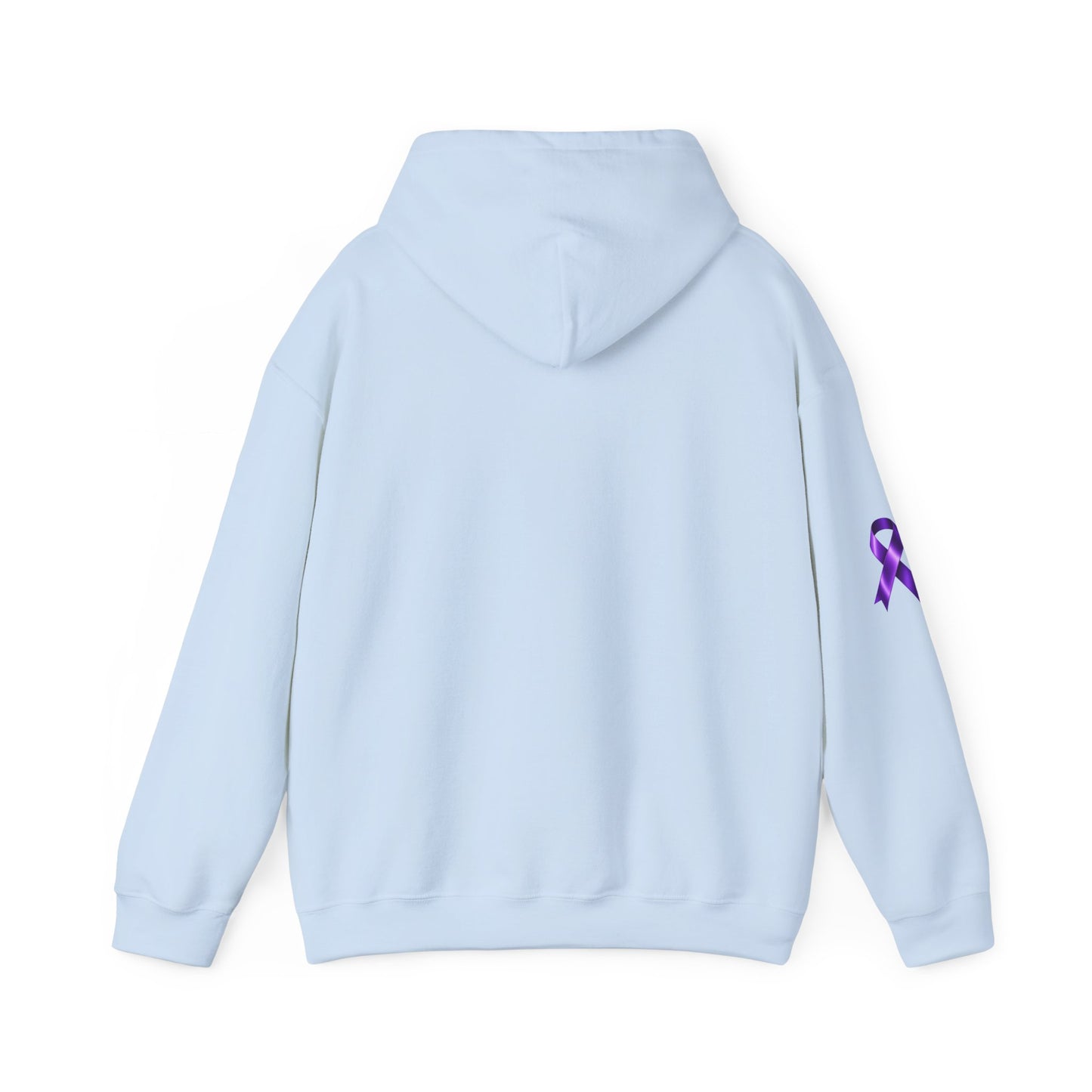 Pancreatic Cancer Awareness Hoodie – Purple Ribbon Floral Support Sweatshirt