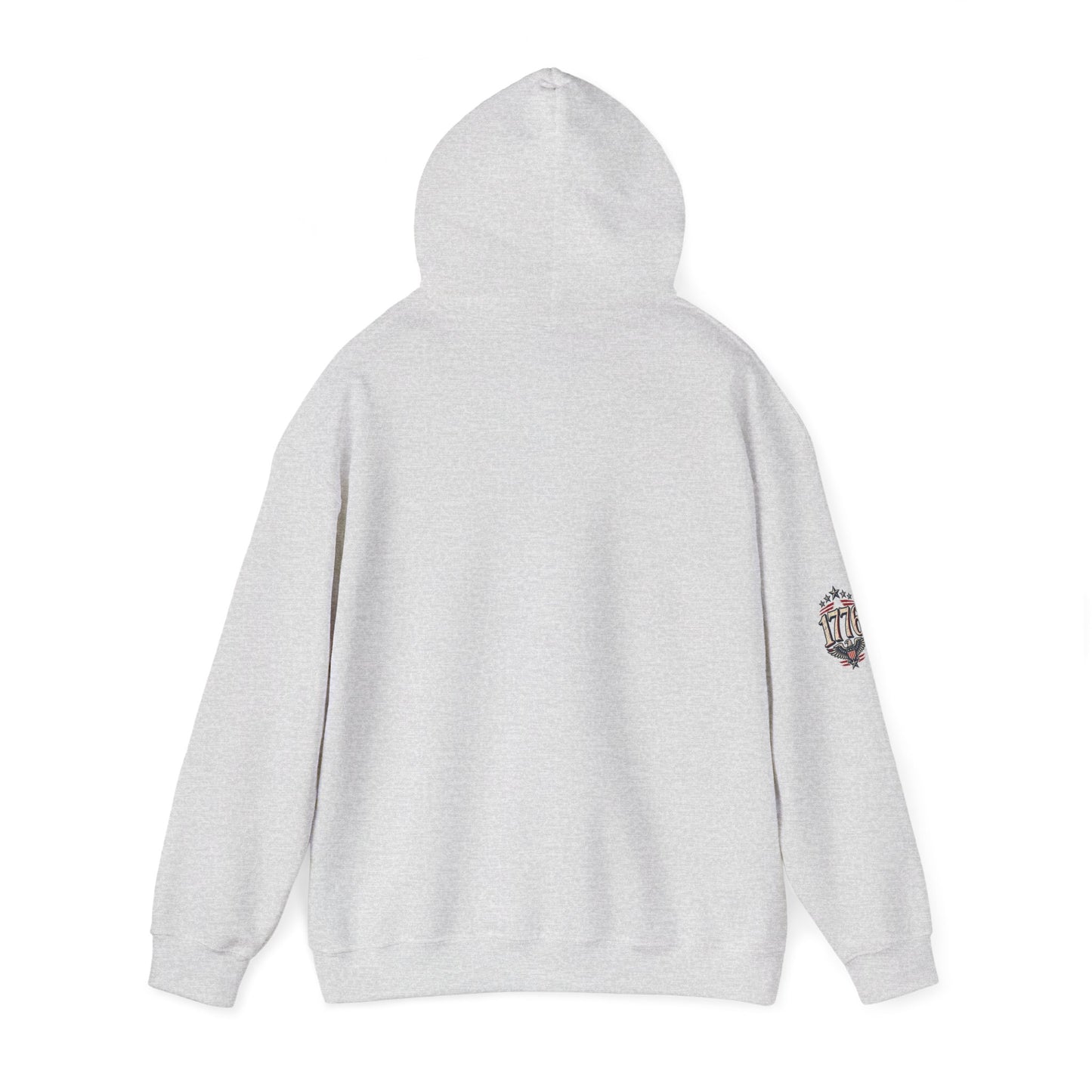 Patriotic 'Land of the Free' Eagle Hoodie – American Flag Veteran Tribute