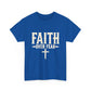 Faith Over Fear T-Shirt — Christian Inspirational Tee with Cross (Walk on Water Back Design)