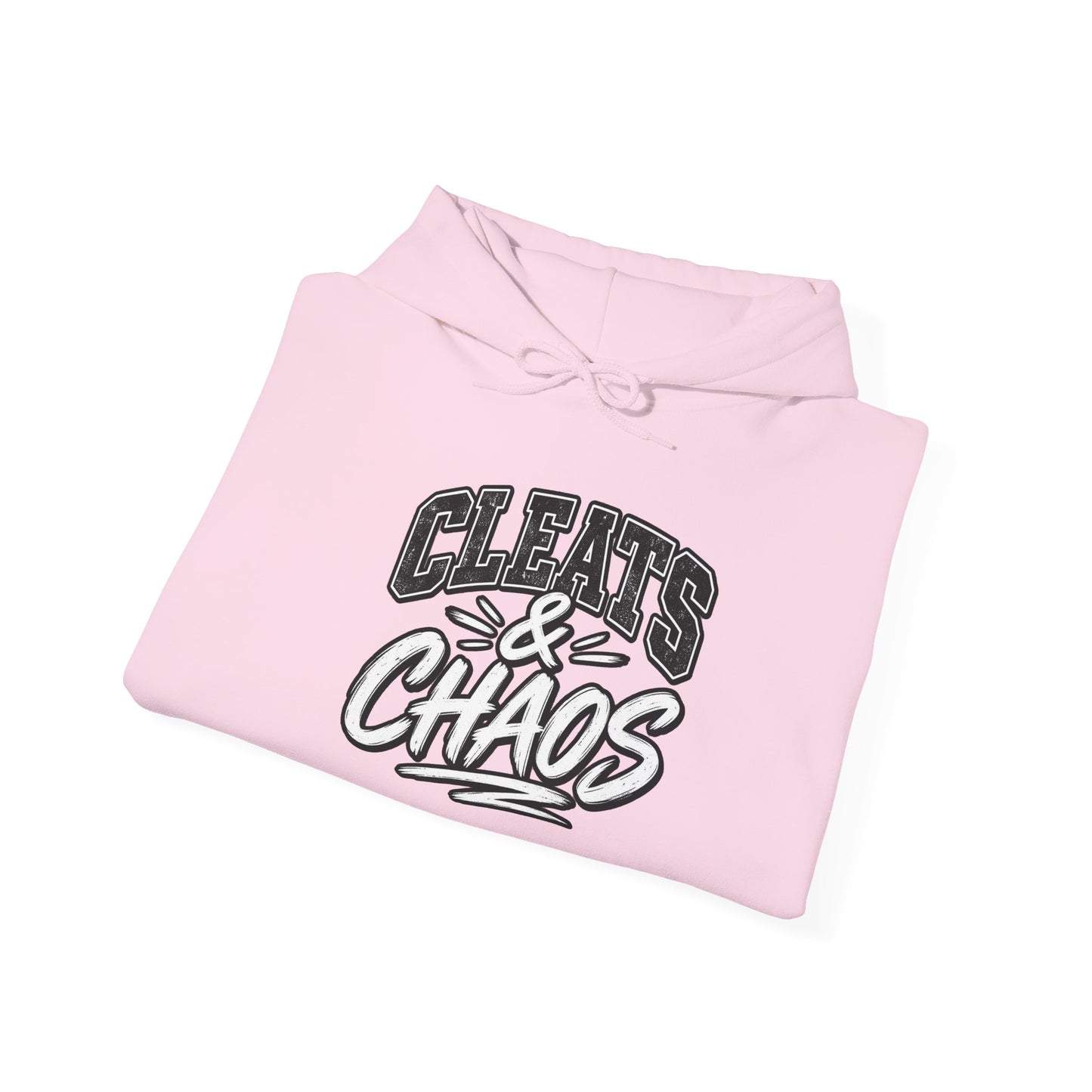Cleats & Chaos Hoodie — Graphic Athletic Football Sweatshirt