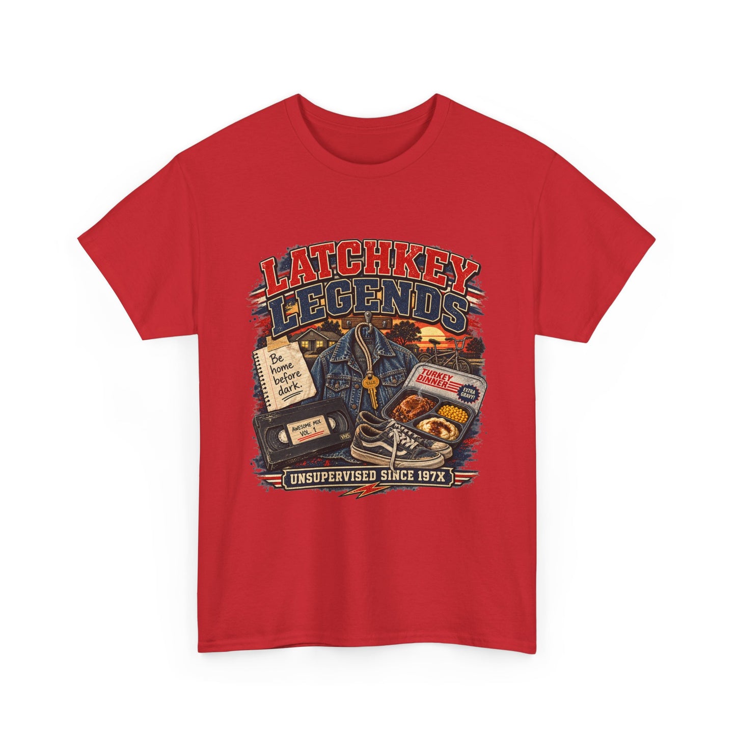 Latchkey Legends T‑Shirt – Vintage 'Unsupervised Since 19??' Retro Kids of the 80s Tee