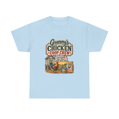 Grammy's Chicken Coop Crew T-Shirt — Vintage Farmhouse Gift for Grandma