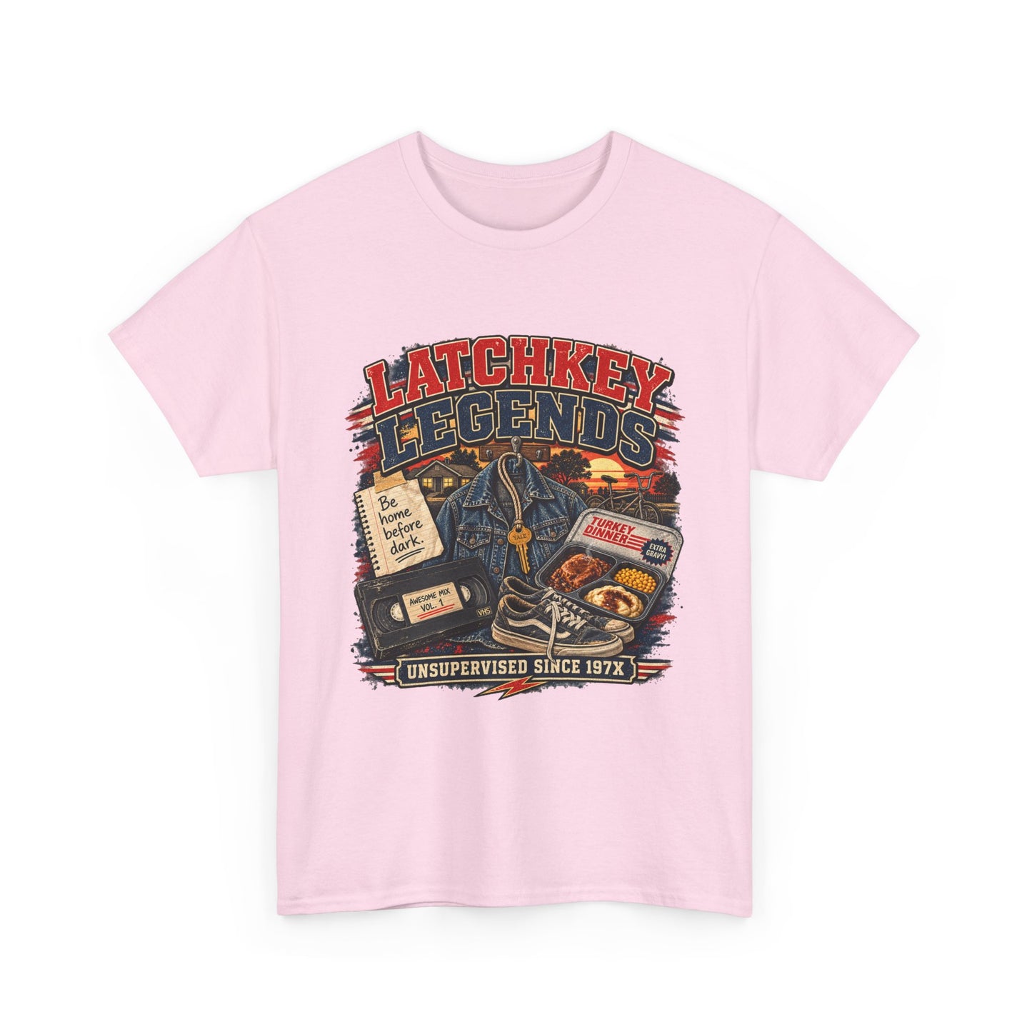Latchkey Legends T‑Shirt – Vintage 'Unsupervised Since 19??' Retro Kids of the 80s Tee