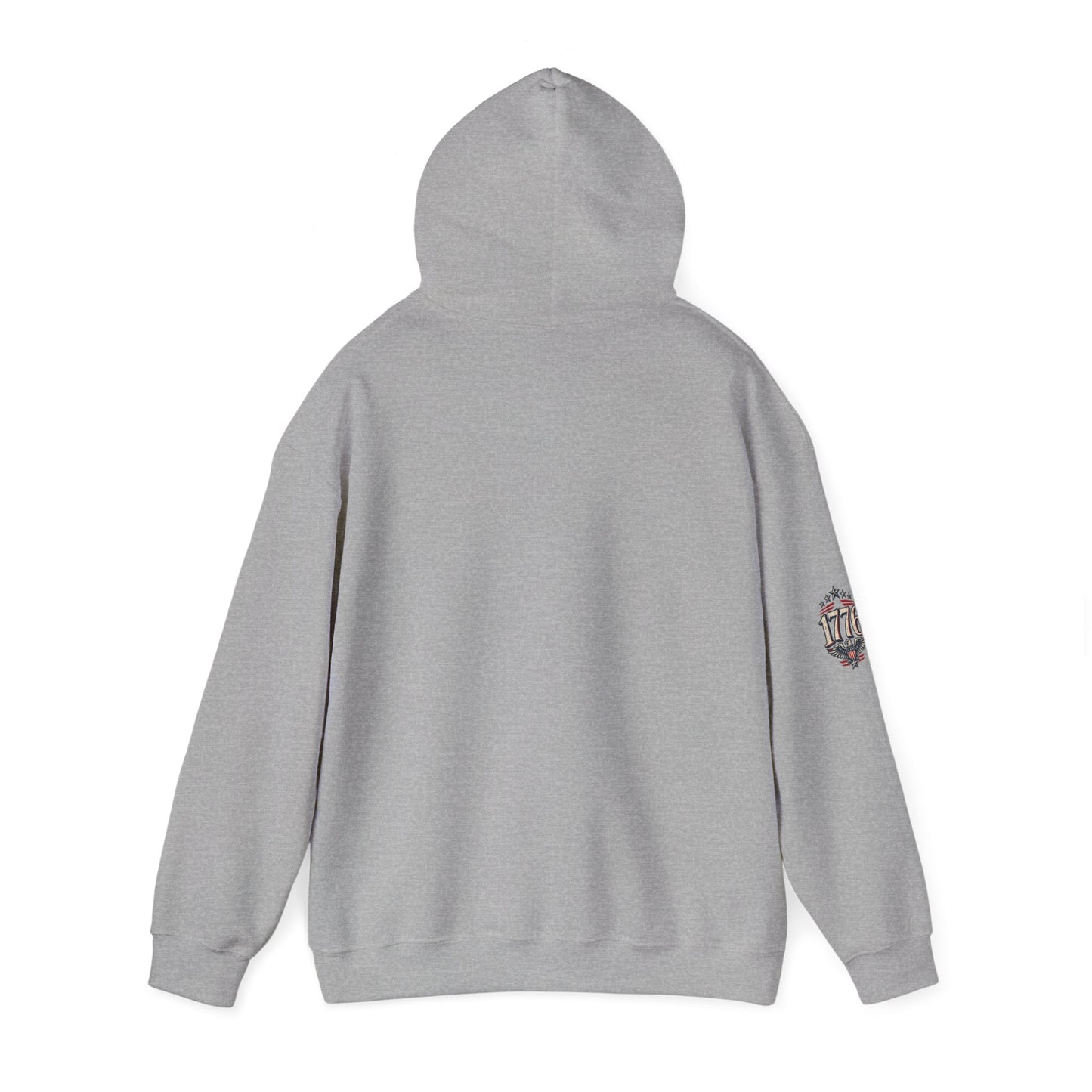 Patriotic 'Land of the Free' Eagle Hoodie – American Flag Veteran Tribute