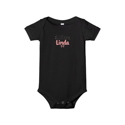 Infant Onesie - "Listen Linda" Cute Script Baby Bodysuit
