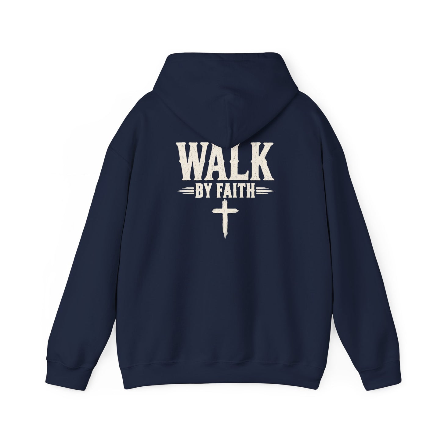 Faith Over Fear Hoodie — "Walk by Faith" Christian Pullover