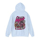 Racer Girl Motorcycle Hoodie — "Real Girls Let 'Er Eat" / "A Little Roost Never Hurt"