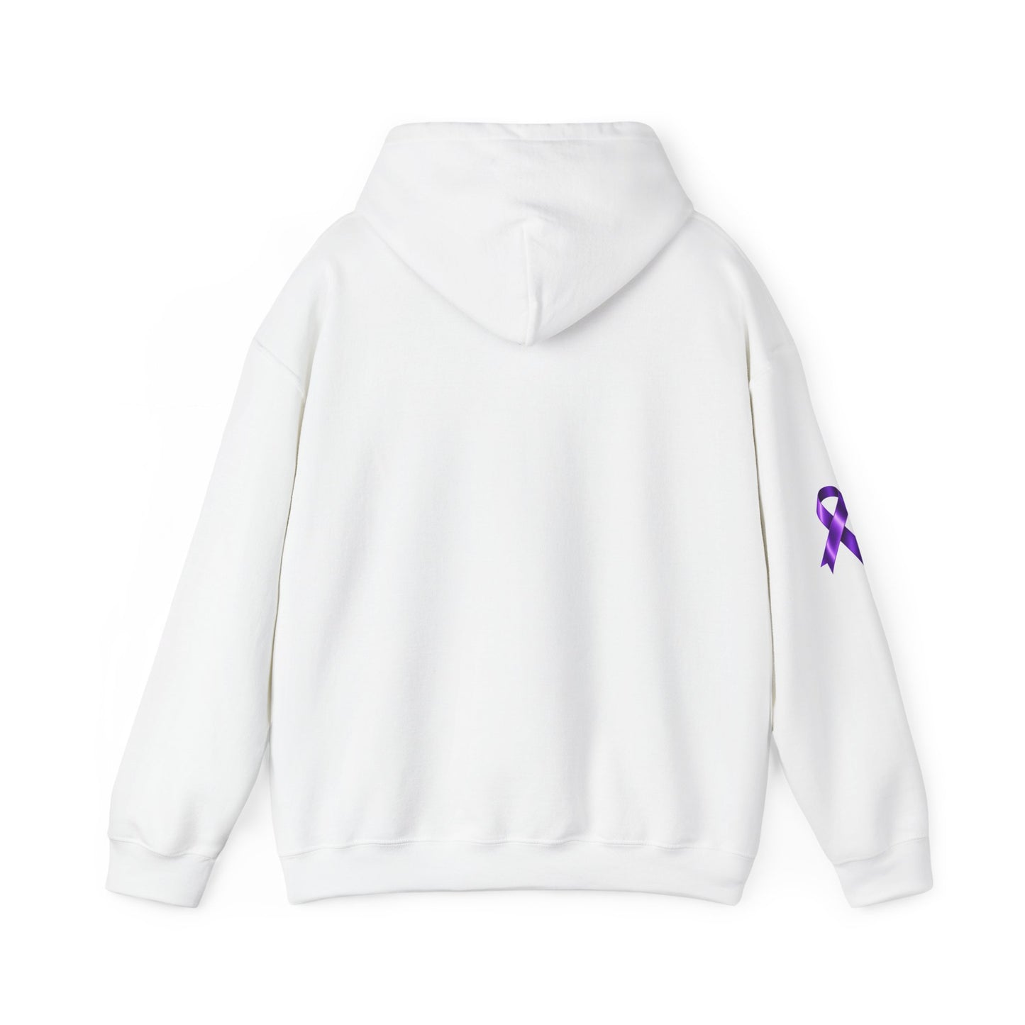 Pancreatic Cancer Awareness Hoodie – Purple Ribbon Floral Support Sweatshirt
