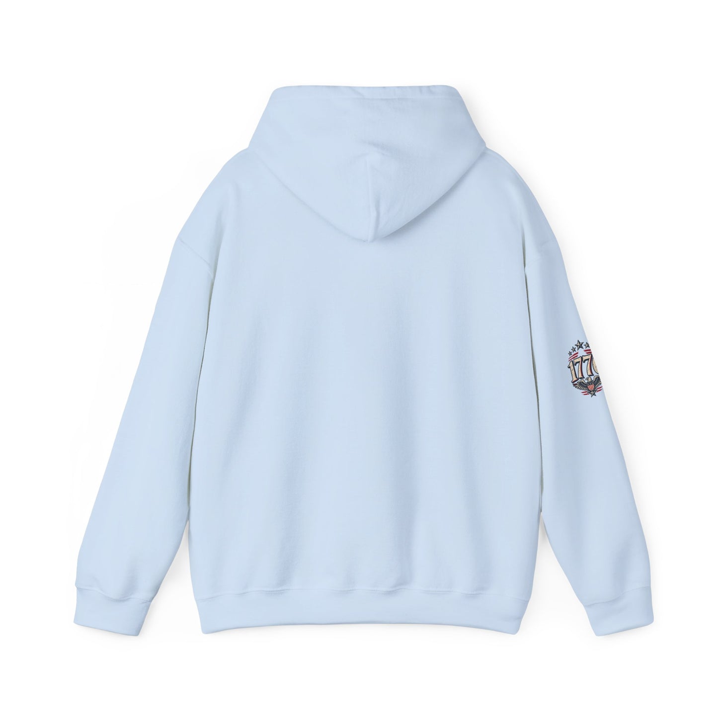 Patriotic 'Land of the Free' Eagle Hoodie – American Flag Veteran Tribute
