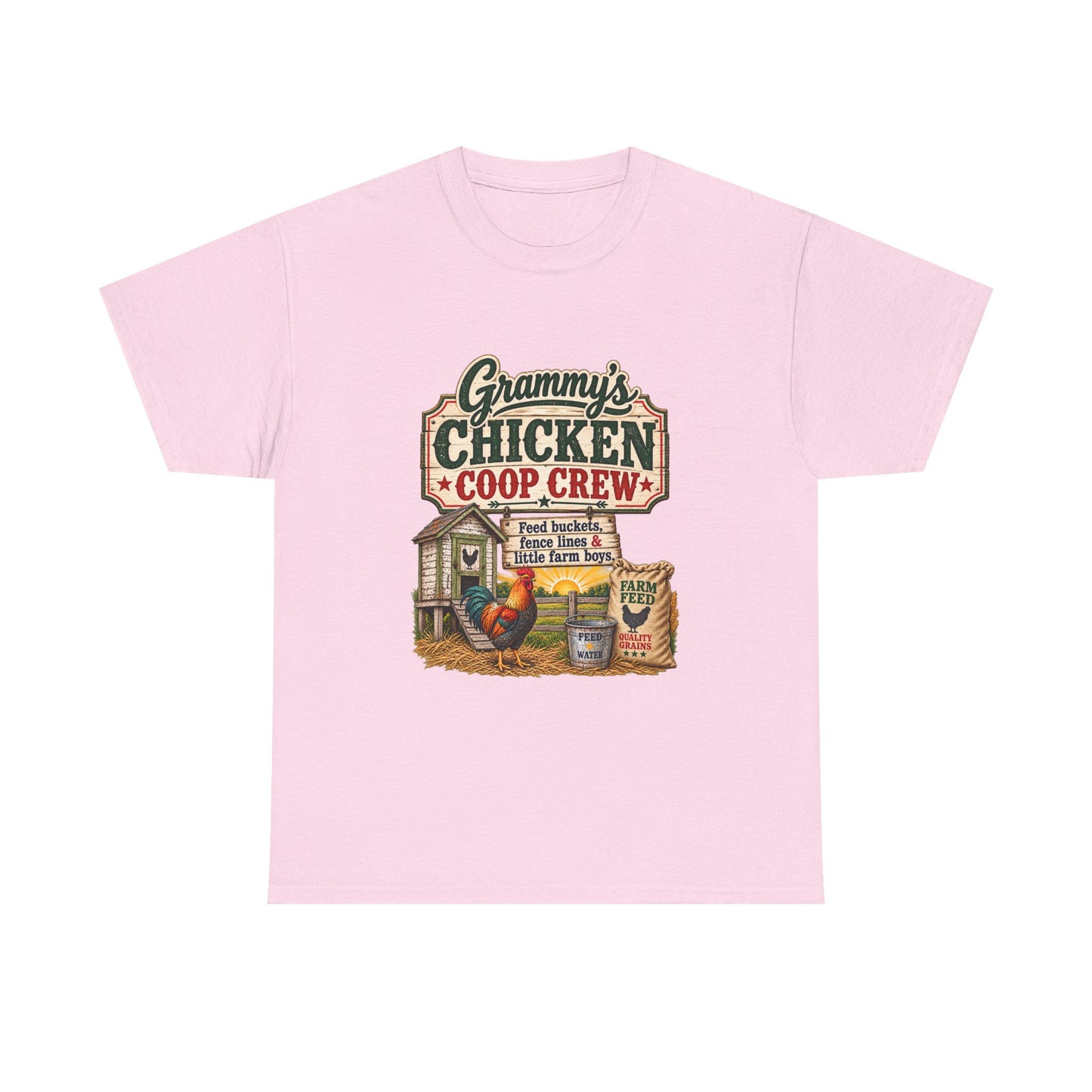 Grammy's Chicken Coop Crew T-Shirt — Vintage Farmhouse Gift for Grandma