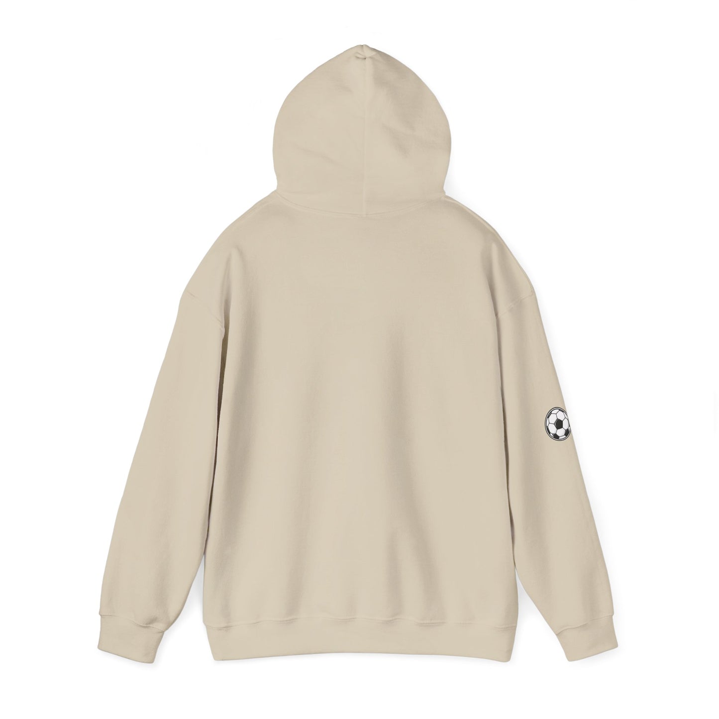 Soccer Love Hoodie – 'Love Soccer' Heart & Ball Graphic Hooded Sweatshirt