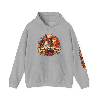 Fall Cozy Hoodie — "Stay Cozy" Autumn Leaves & Pumpkin Spice Sweatshirt