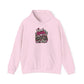Hoodie — "Real Girls Let 'Er Eat" Retro Biker Graphic Hoodie
