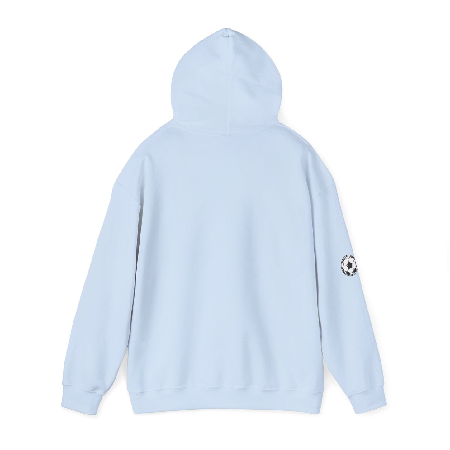 Soccer Love Hoodie – 'Love Soccer' Heart & Ball Graphic Hooded Sweatshirt