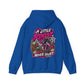 Racer Girl Motorcycle Hoodie — "Real Girls Let 'Er Eat" / "A Little Roost Never Hurt"