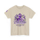Pancreatic Cancer Awareness T-Shirt — Purple Ribbon Hope, Strength & Faith Tee