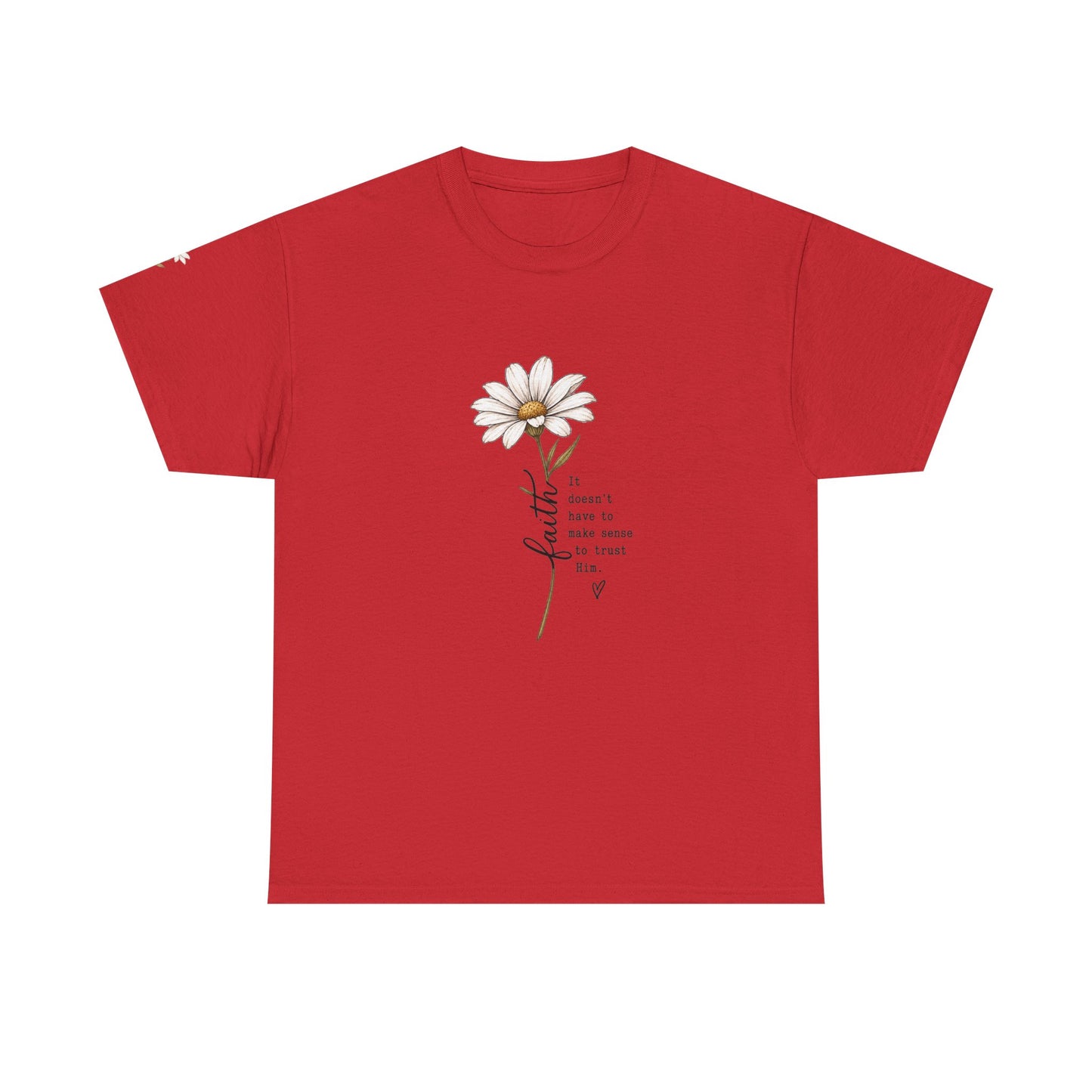 Daisy Illustration Tee – "It's Okay to Have a Little More Time" Inspirational Floral T‑Shirt