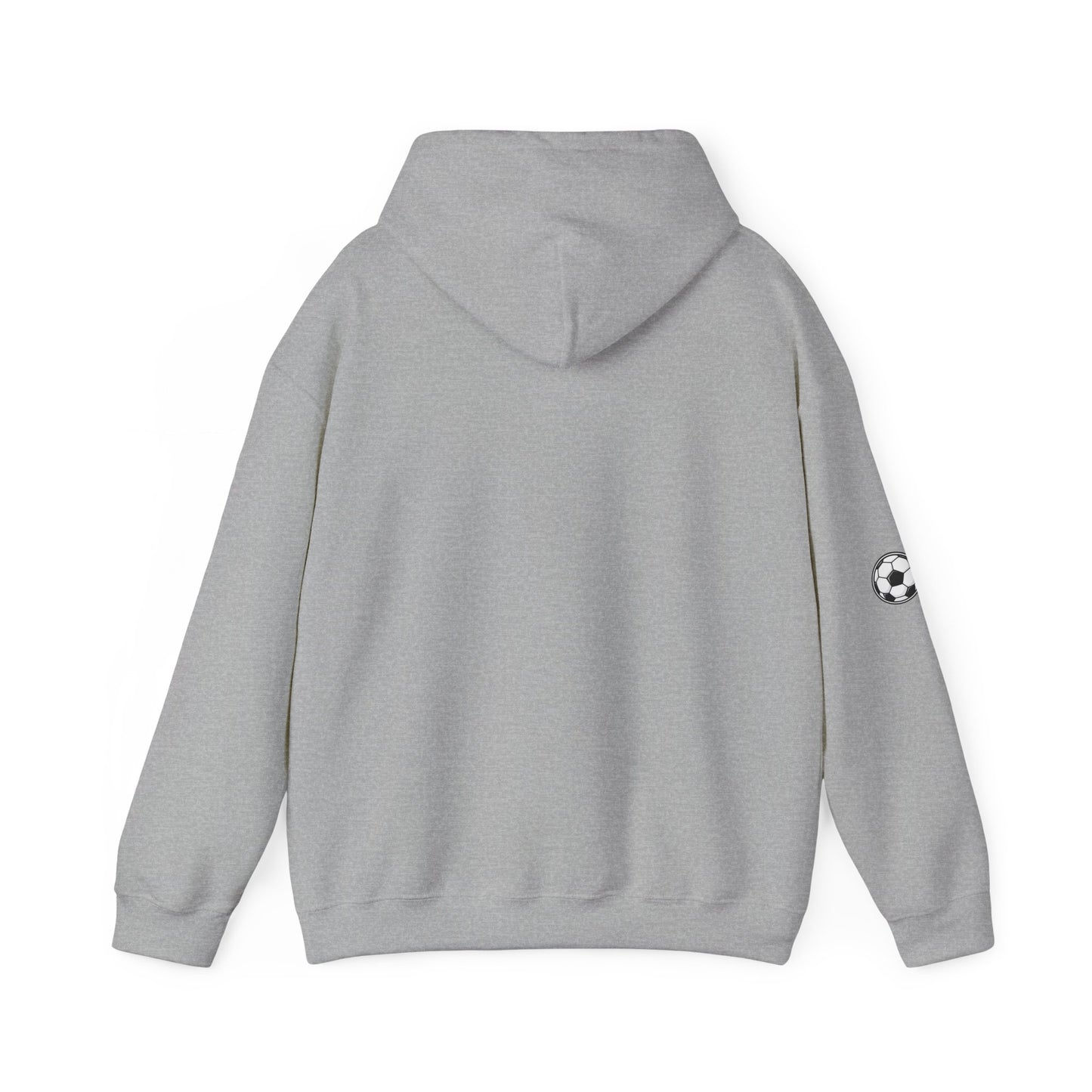 Soccer Love Hoodie – 'Love Soccer' Heart & Ball Graphic Hooded Sweatshirt