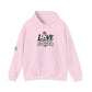 Soccer Love Hoodie – 'Love Soccer' Heart & Ball Graphic Hooded Sweatshirt