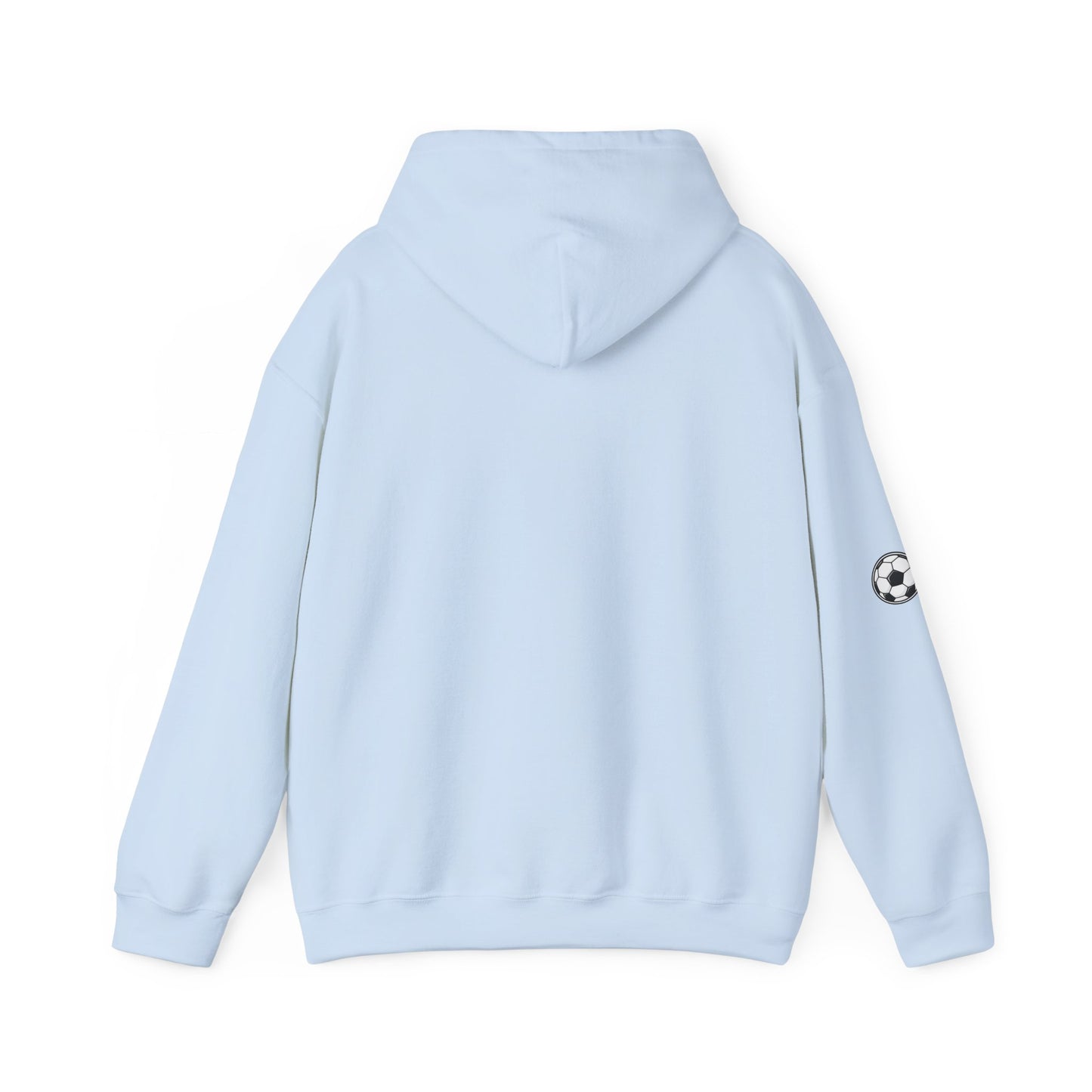 Soccer Love Hoodie – 'Love Soccer' Heart & Ball Graphic Hooded Sweatshirt