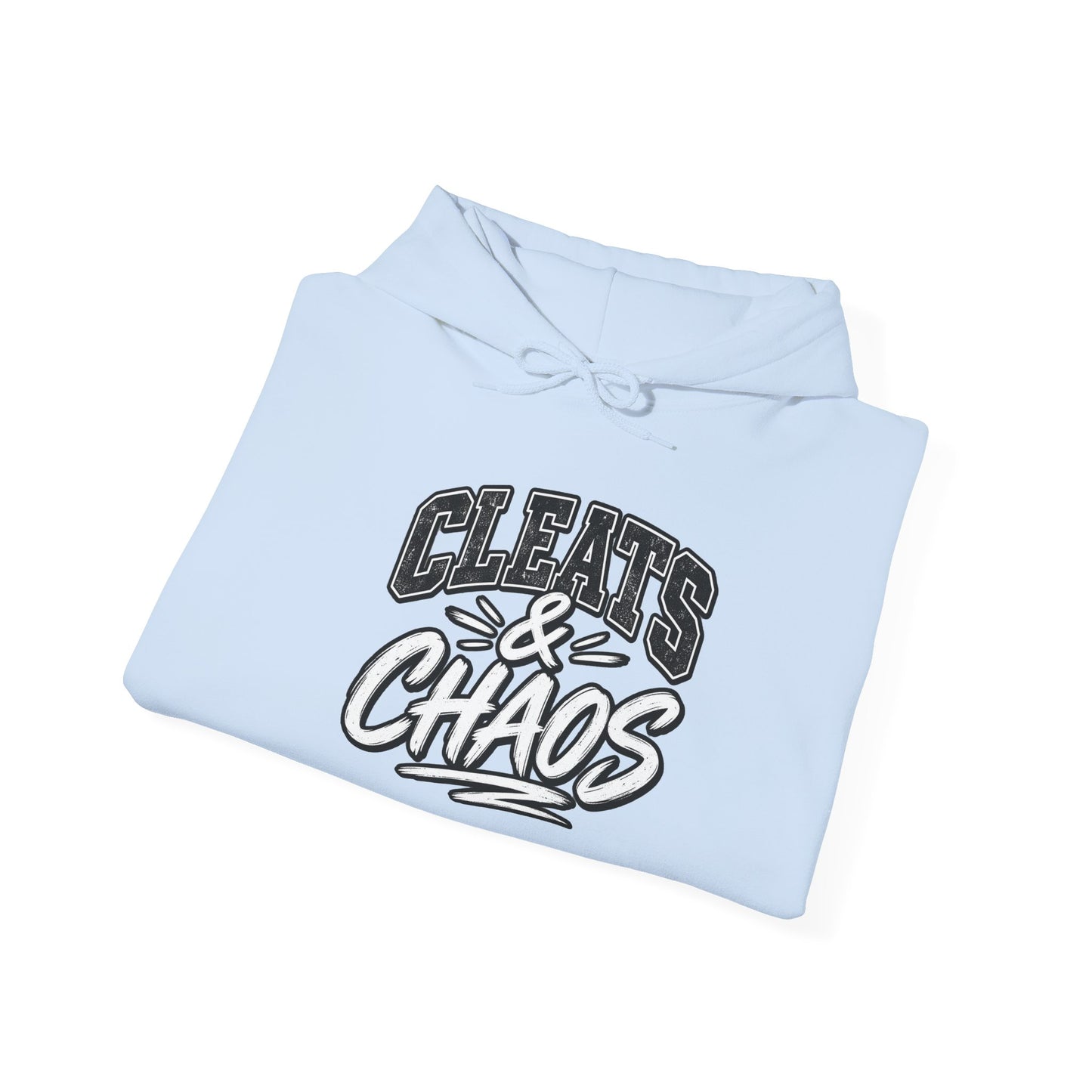Cleats & Chaos Hoodie — Graphic Athletic Football Sweatshirt