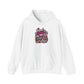 Hoodie — 'Real Girls Let'er Eat' Pink Motorcycle Graphic Hoodie